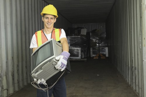 Kingston home clearance workers sorting items